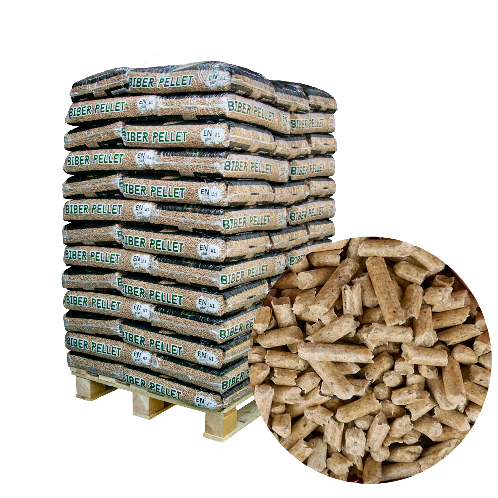 960kg Premium-Einstreu-Pellets aus Holz 960kg Premium-Einstreu-Pellets aus Holz
