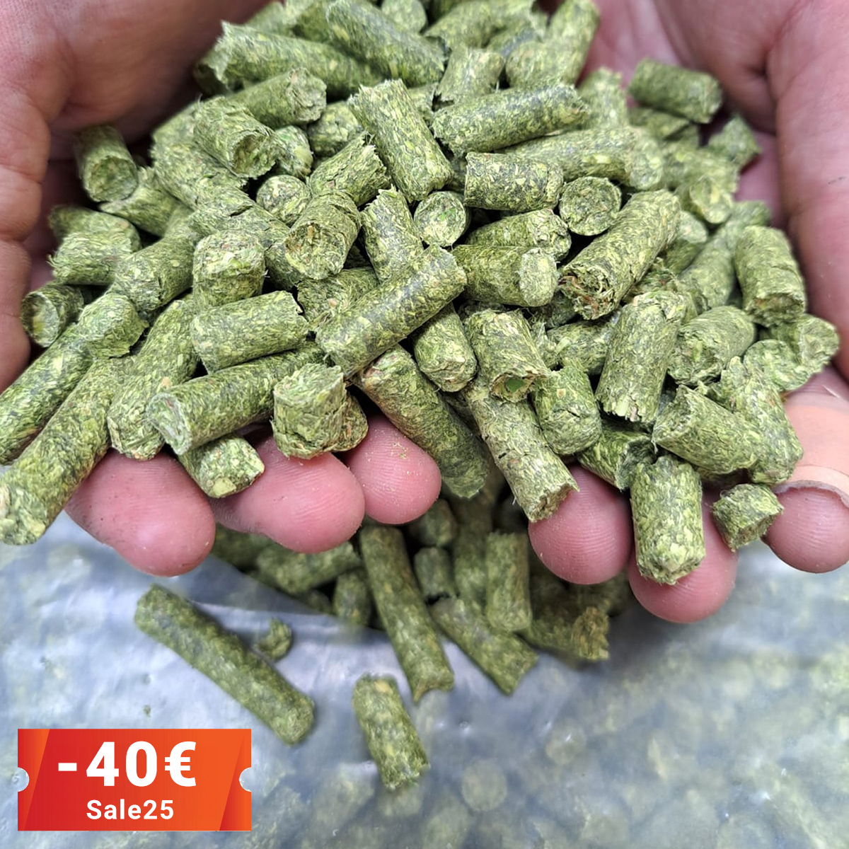 960kg Futtermittel: Luzerne-Pellets