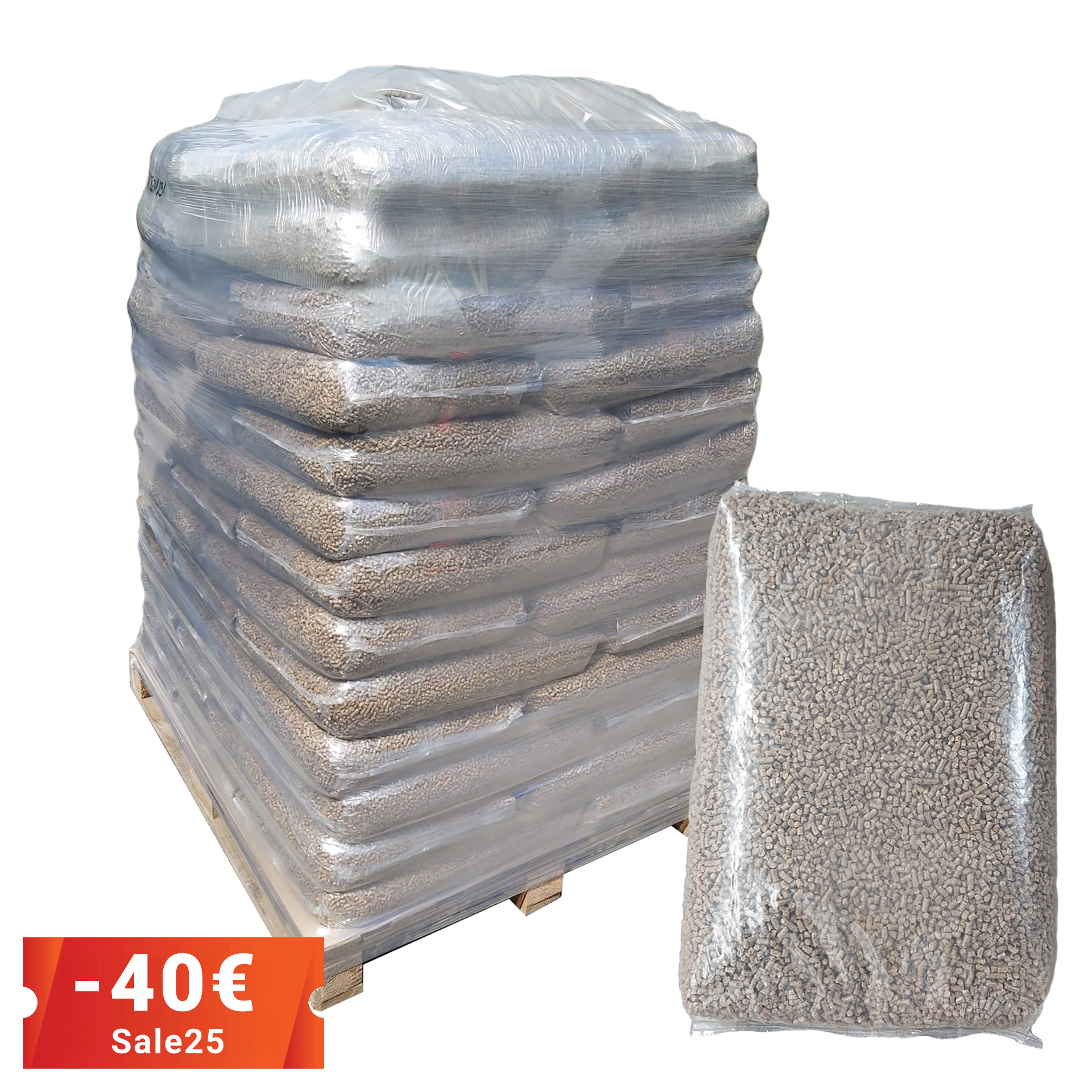 960kg Pellets 40% Miscanthus 60% Weizen