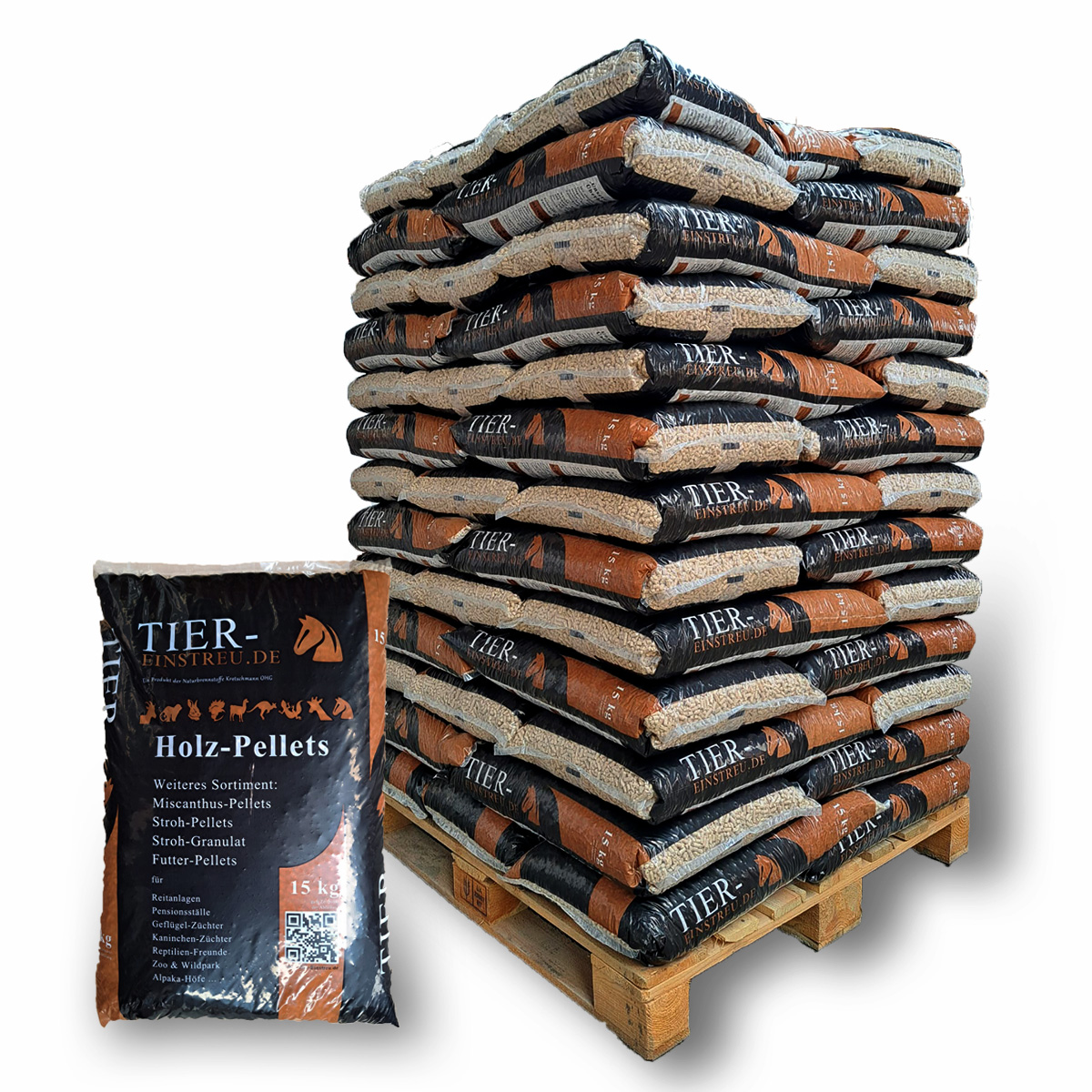 Besonders hell! Premium-Einstreu-Pellets aus Holz