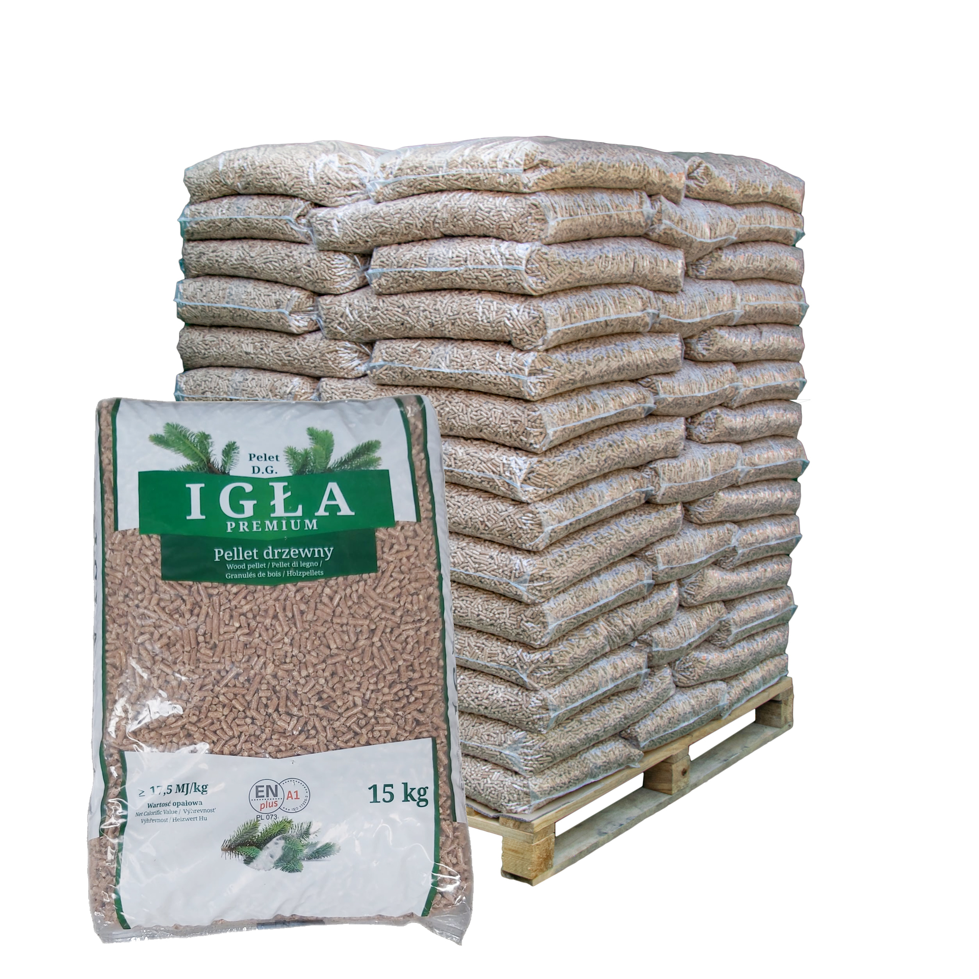 Premium-Einstreu-Pellets aus Holz