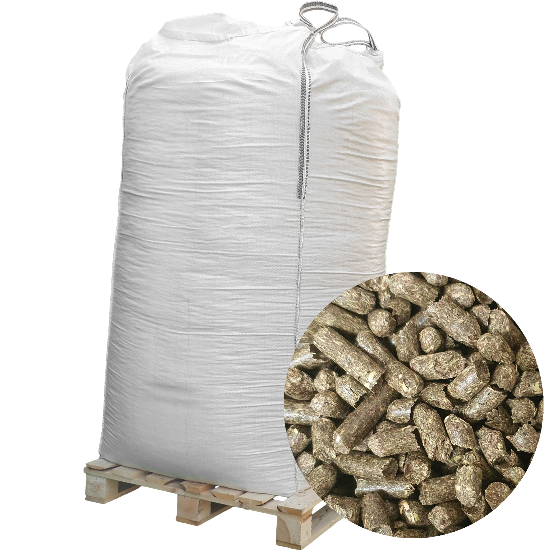 Futtermittel: Heu-Pellets im 1000kg-BigBag 