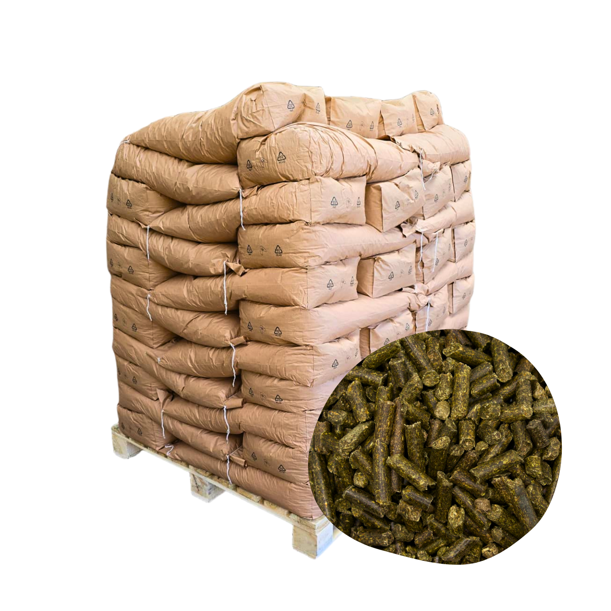 960kg Futtermittel: Luzerne-Pellets