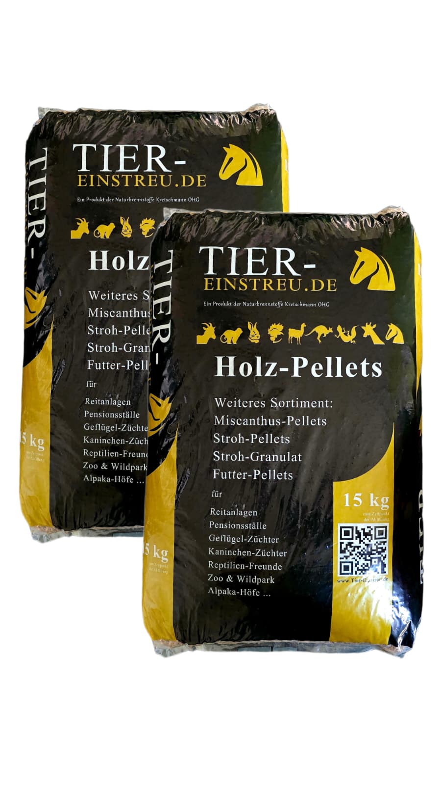 30kg Premium-Einstreu-Pellets aus Holz