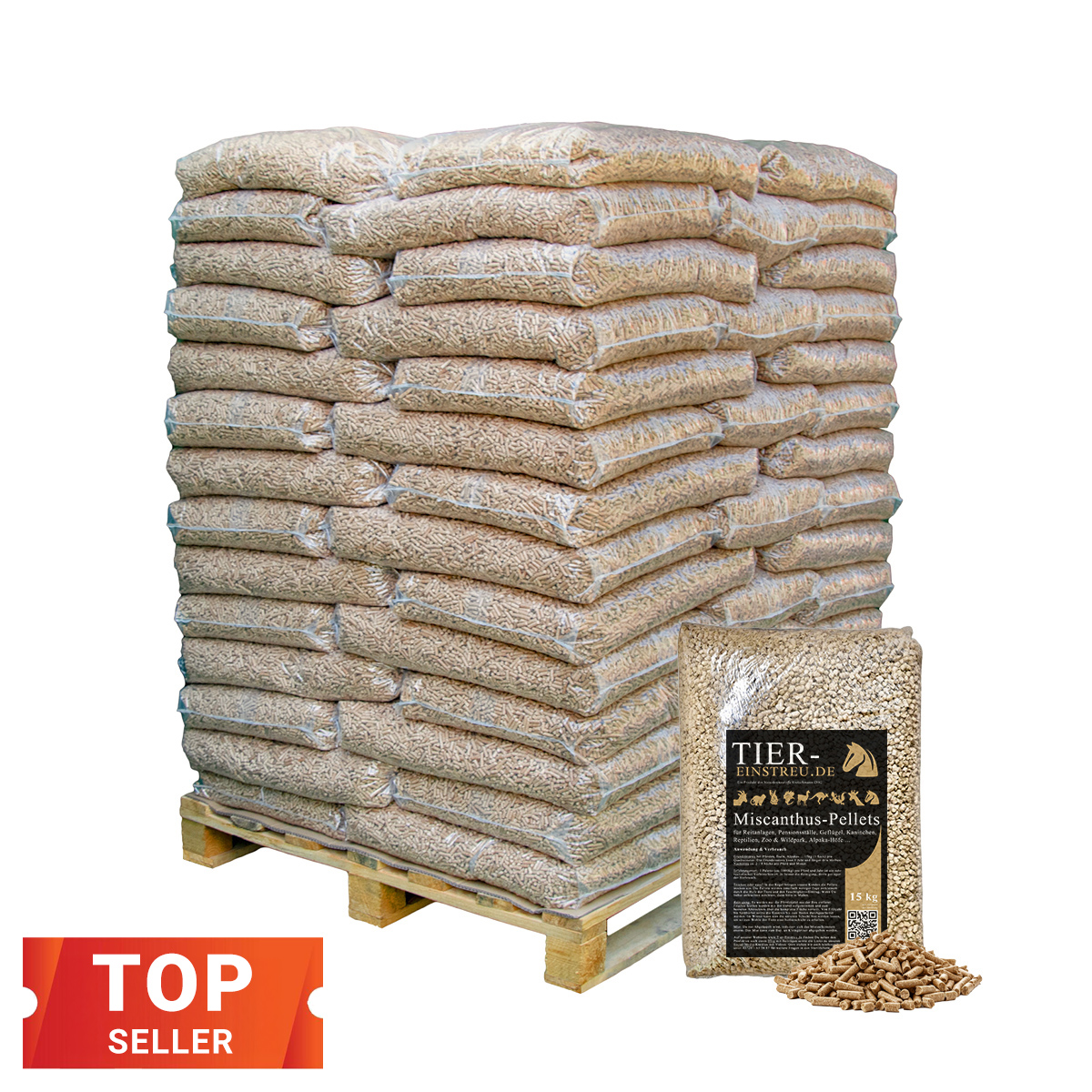 960kg Pferdeeinstreu-Pellets aus Miscanthus