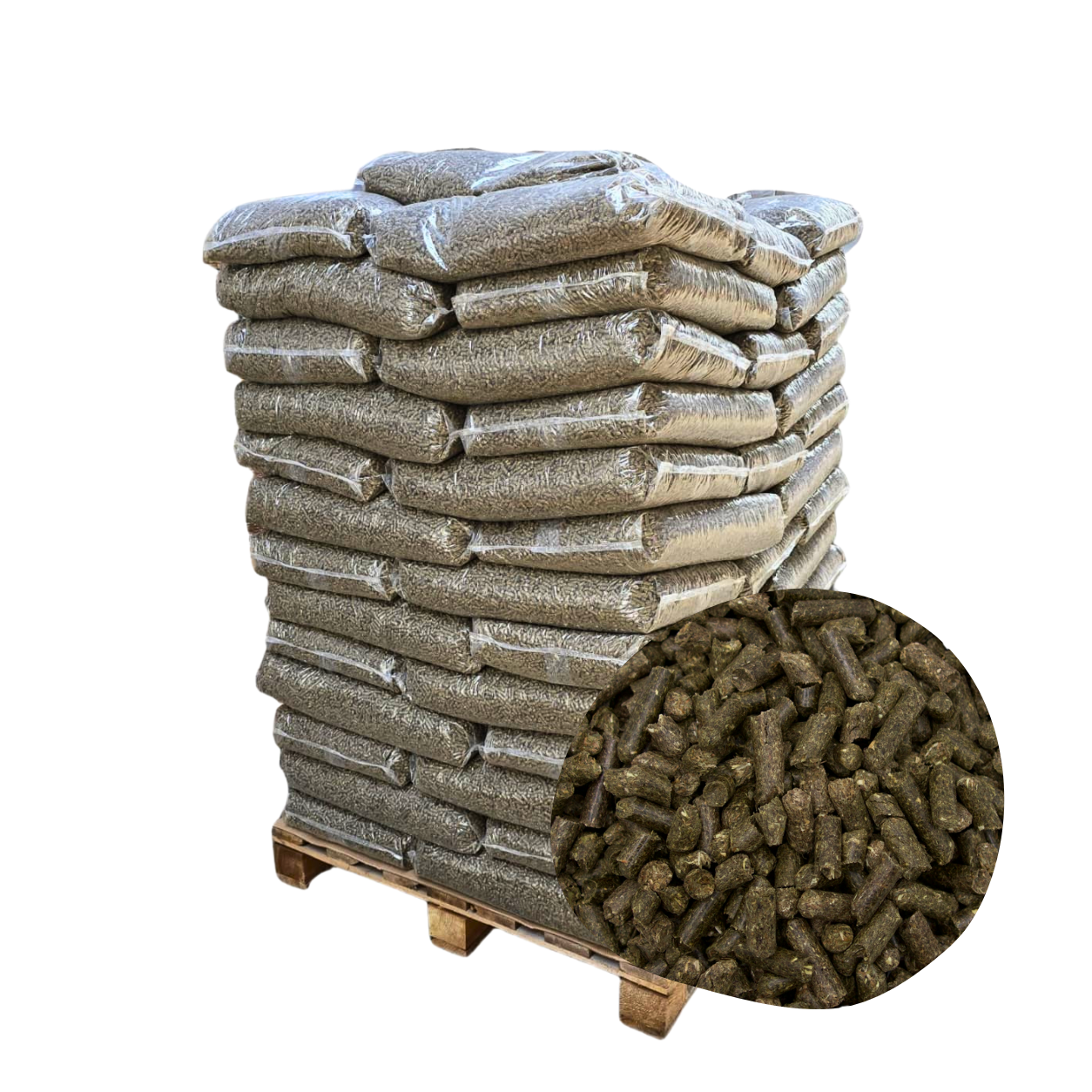 960kg Futtermittel: Heu-Pellets